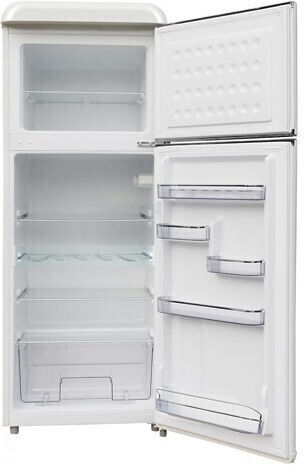 Bronxi Retro Ψυγείο Δίπορτο 208lt Υ147xΠ55xΒ58.5εκ. Μπεζ BX-1510 CR