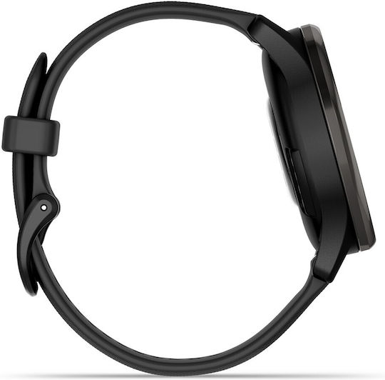 Garmin vívomove Trend Stainless Steel 40mm Αδιάβροχο Smartwatch με Παλμογράφο (Μαύρο)