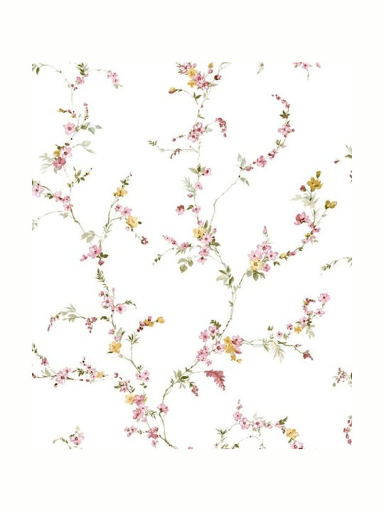 Wallpaper Blooming Garden Ecru/Pink L1005xW53cm