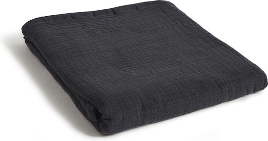 Aigaion Strandtuch Schwarz 200x120cm.