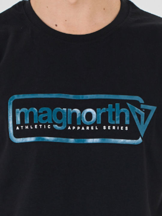 Magnetic North T-shirt Bărbătesc cu Mânecă Scurtă Negru