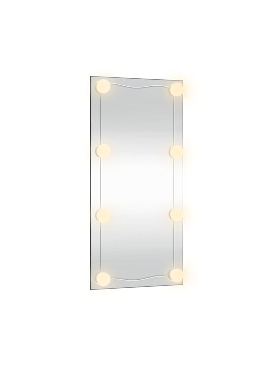 vidaXL Wall Mirror with LED Lighting 30x60cm 1pcs
