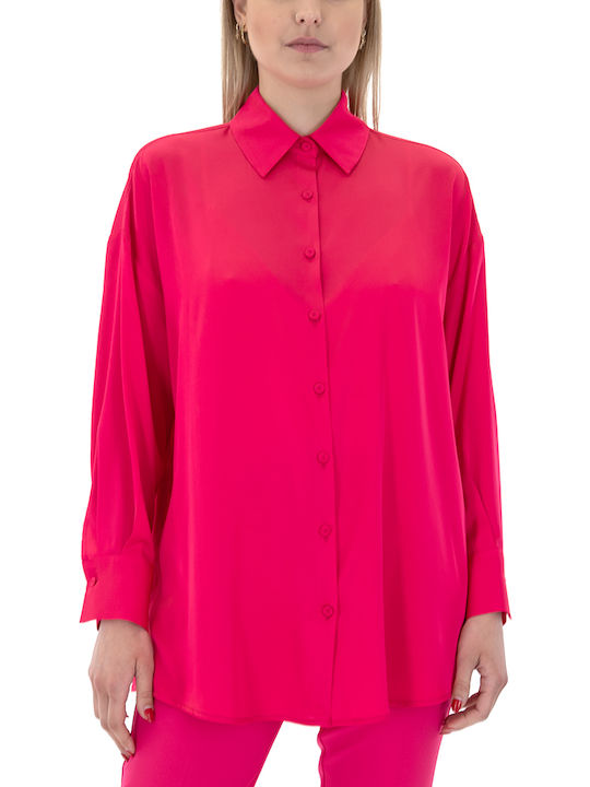 MY T Women's Long Sleeve Shirt Fuchsia