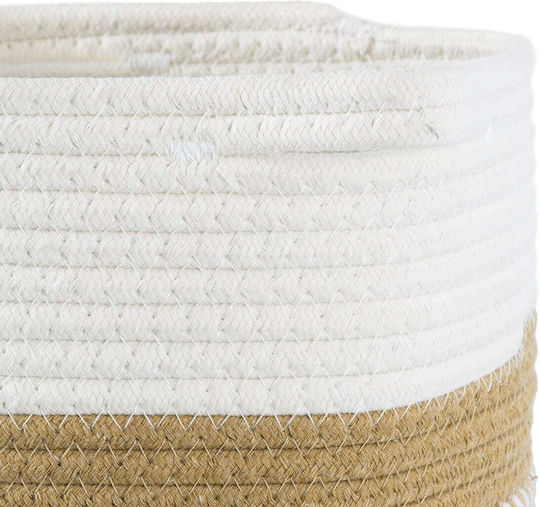 GloboStar Artificial Garden Ithaki Κασπώ Rattan Καφέ με Βάση 20x20x20εκ.