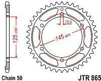 JT Sprockets Rear Sprocket 43 Teeth for Yamaha FZ