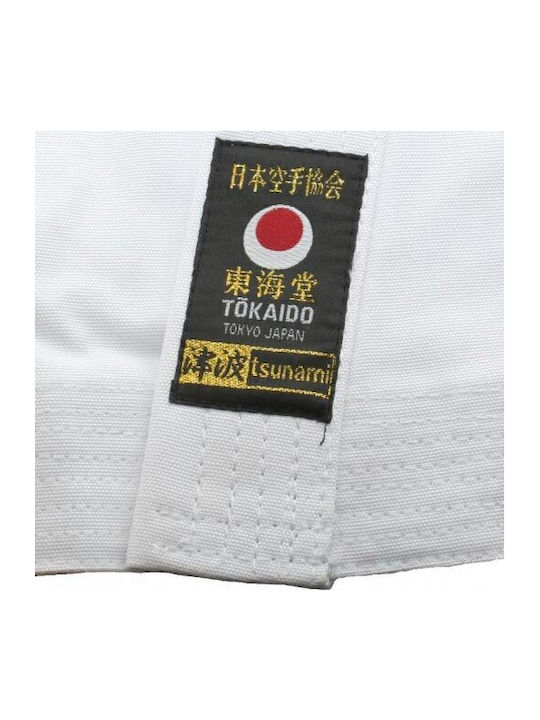 Tokaido Tokaido Tsunami Gold Ανδρική Στολή Καράτε Λευκή 14oz