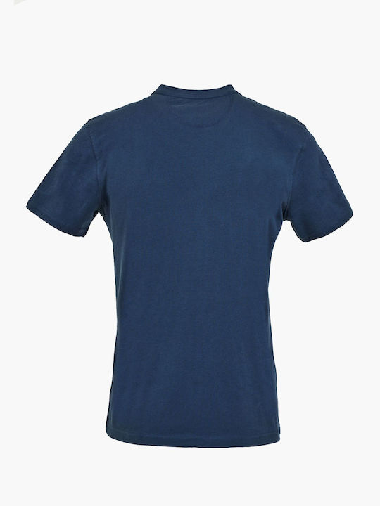 La Martina Herren T-Shirt Kurzarm Marineblau