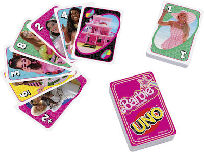 Mattel Brettspiel Uno - Barbie für 2-10 Spieler 7+ Jahre