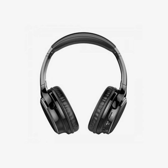 Moxom MX-WL16 Bluetooth Wireless Over Ear Headphones with Radio with 5 hours of Operation Black