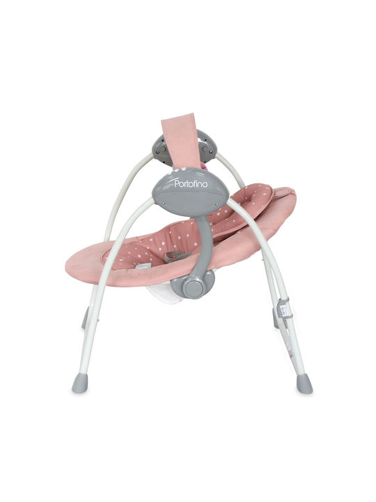 Lorelli Electric Baby Relax Swing Peach Beige Stars with Music Beige for Child up to 9kg