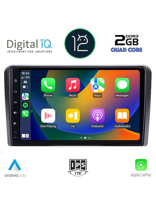 Digital IQ Auto-Audiosystem Hummer H1 2007> (Bluetooth/USB/AUX/WiFi/GPS/Apple-Carplay/Android-Auto) mit Touchscreen 9"