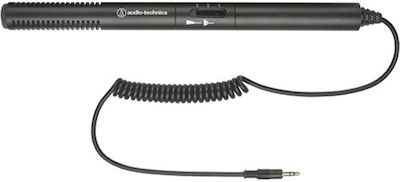 Audio Technica Condenser 3.5mm Microphone ATR6550x Shock Mounted/Clip On for Camera