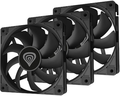 Natec Oxal 120 Ventilator Carcasă cu Conexiune 3-Pin 3buc