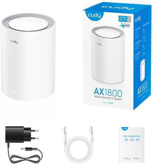 Cudy M1800 v1 WiFi Mesh Network Access Point Wi‑Fi 6 Dual Band (2.4 & 5GHz)
