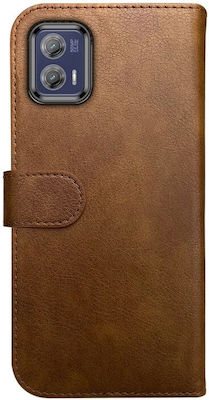 Rosso Synthetic Leather Wallet Brown (Moto G73)