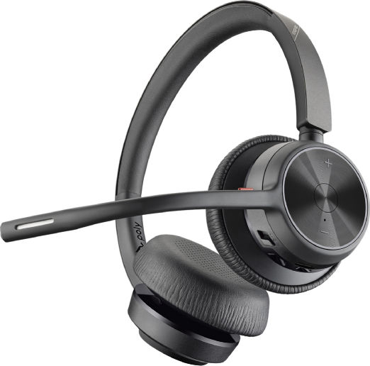 Plantronics Voyager 4320 UC with Charge Stand Wireless On Ear Multimedia Headsets with Microphone and Bluetooth USB-A Connectivity