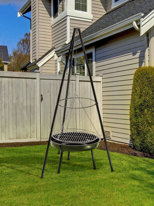 Master Grill & Party Firepit Black 49x49x152cm