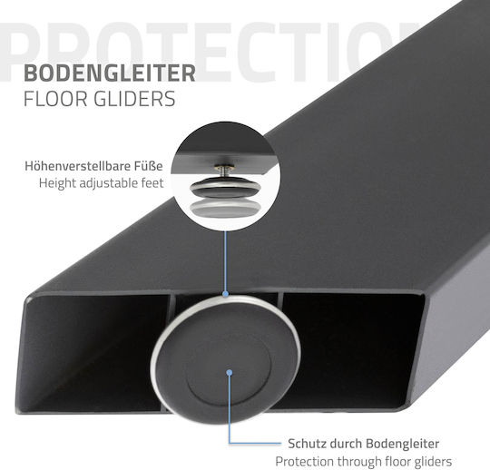 ML-Design Tischständer aus Metall in Gray Farbe 85x71x85cm