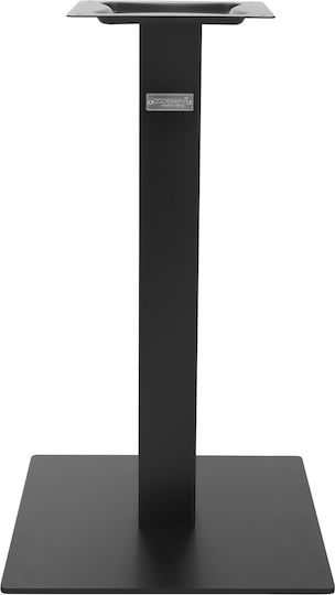 ML-Design Βάση Τραπεζιού Μεταλλική Μαύρη 43x72cm