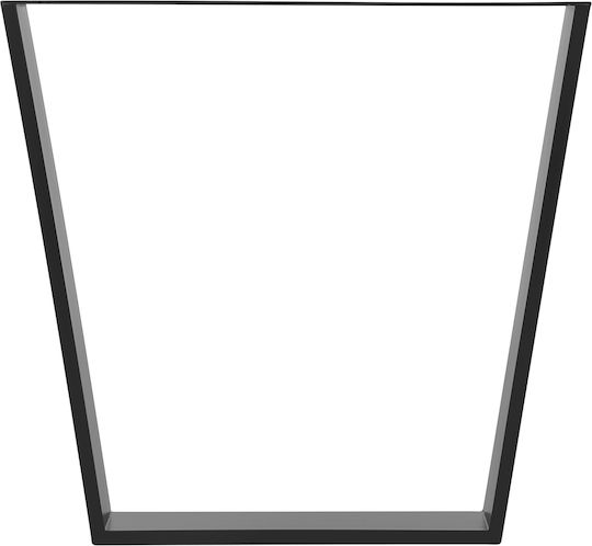 ML-Design Стойка за маса Дърво в Черен Цвят 75x72см 2бр