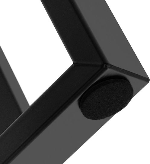 ML-Design Стойка за маса от Метал в Черен Цвят 60x72см 2бр