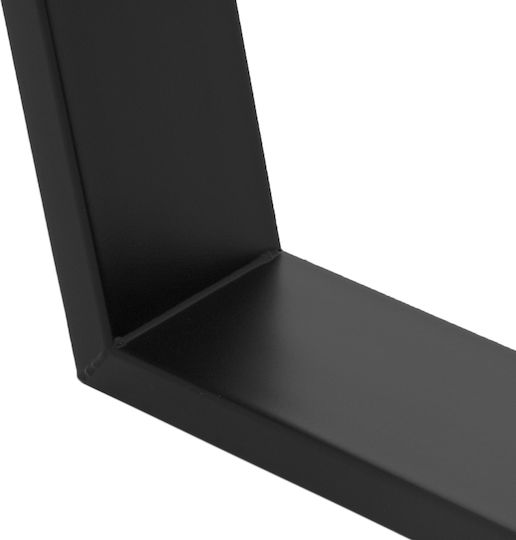 ML-Design Стойка за маса Дърво в Черен Цвят 75x72см 2бр