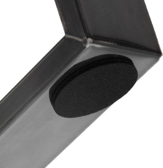 ML-Design Wooden Furniture Leg 2 Pieces Suitable for Table / Coffee Table 40x43cm Black