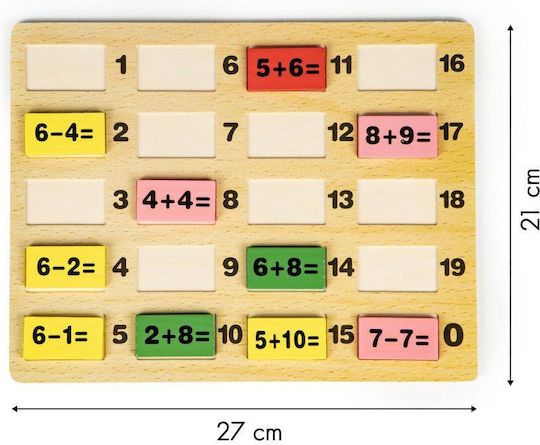 Ecotoys Educational Game Knowledge made of Wood for 3+ years Years Old