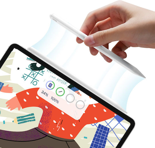 Baseus Smooth Writing 2 Digital Touch Stylus with Palm Rejection for iPad in White color SXBC060102