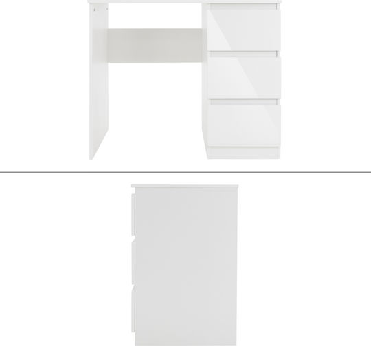 Бюро 90x76x50см Бяло