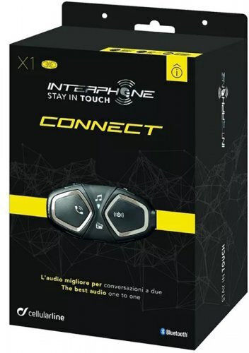 Interphone Connect Dual Intercom for Riding Helmet with Bluetooth