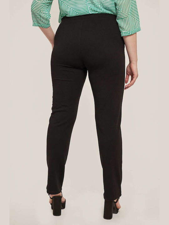 Dina Femei Crepe Pantaloni Negru