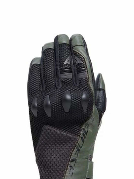 Dainese Karakum Ergo-Tek Летни Мъжки Мотоциклетни ръкавици Black/Army Green