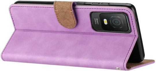 Butterflies Wallet Purple (TCL 40 SE)