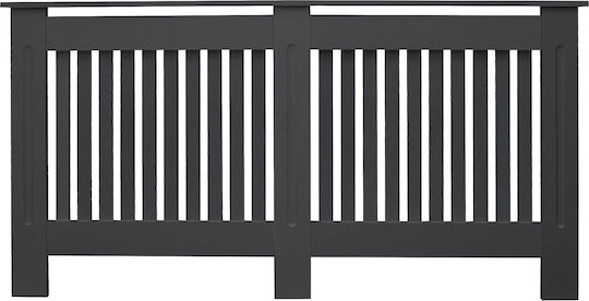 ML-Design Κάλυμμα Καλοριφέρ από MDF Γκρι 152x19x82cm