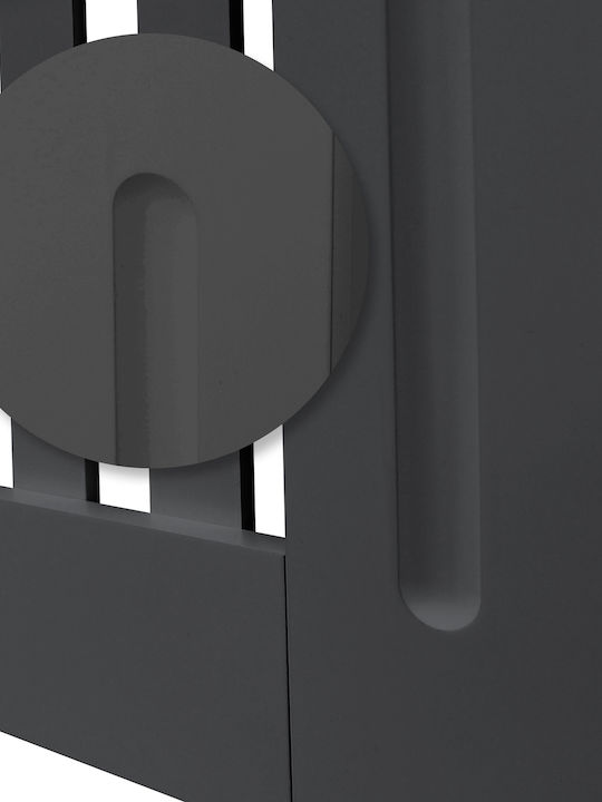 ML-Design MDF Gray Radiator Cover 78x19x82cm