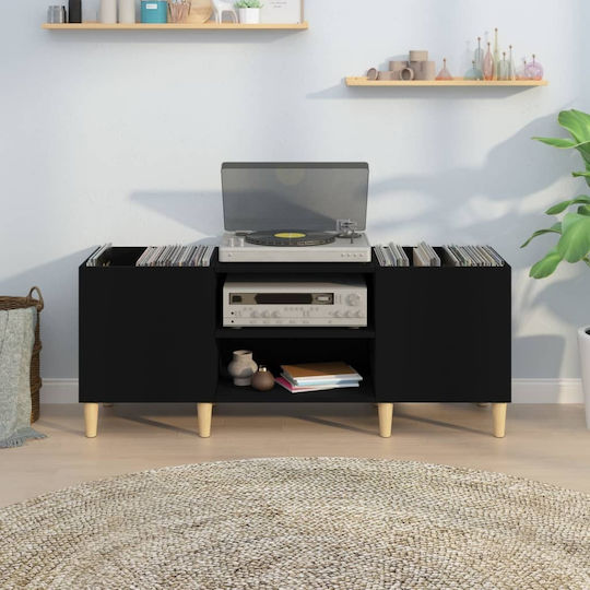 vidaXL Έπιπλο Hi-Fi Μαύρο 38x121x48cm