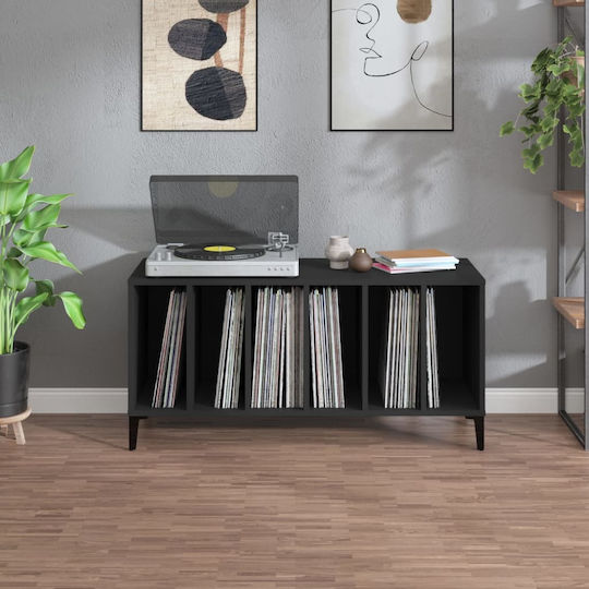 vidaXL Mobilier Hi-Fi Negru 38x100x48cm