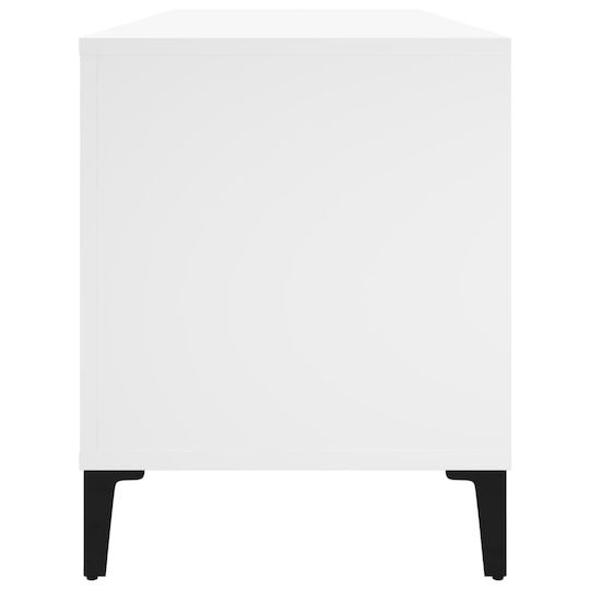 vidaXL Мебел за Hi-Fi Бял 38x100x48см