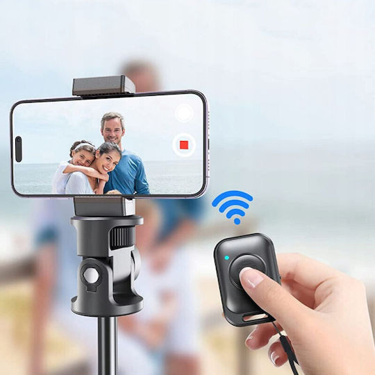 Tech-Protect L03S Selfie Stick Cell Phone Tripod Bluetooth Black