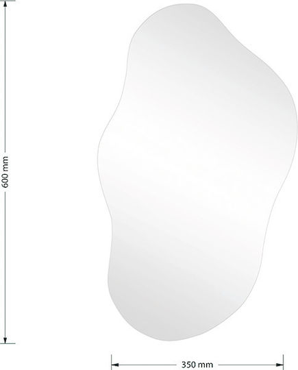 Pakketo Wall Mirror 60x35cm 1pcs
