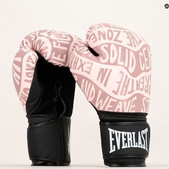 Everlast Spark Γάντια Πυγμαχίας από Συνθετικό Δέρμα για Αγώνα Pink/Gold