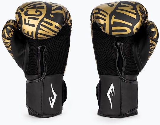 Everlast Spark Γάντια Πυγμαχίας για Αγώνα Black/Gold