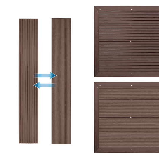 ECD Germany WPC Garden Decking Board 101x63cm