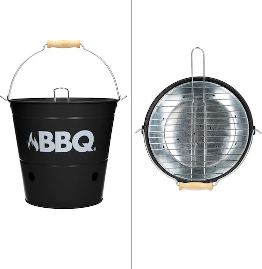 ECD Germany Inox Portabilă Grătar cu Cărbuni 25cmx25cm