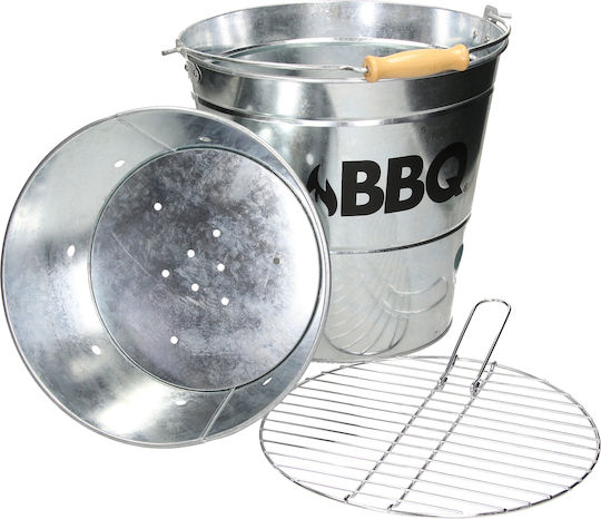 ECD Germany Inox Portabilă Grătar cu Cărbuni 25cmx25cm