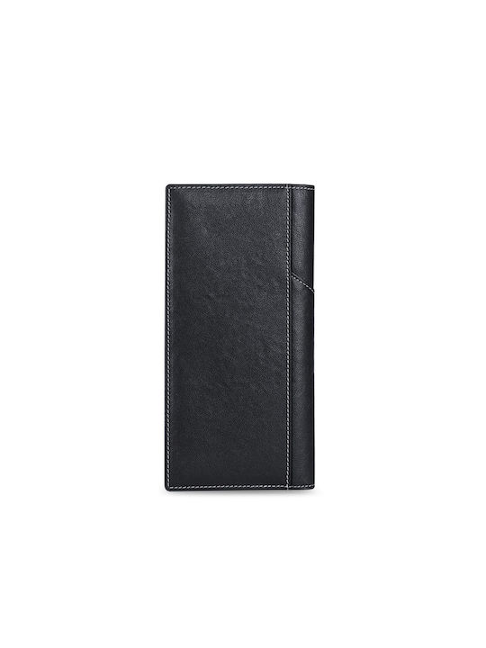 William Polo Men's Leather Wallet Black