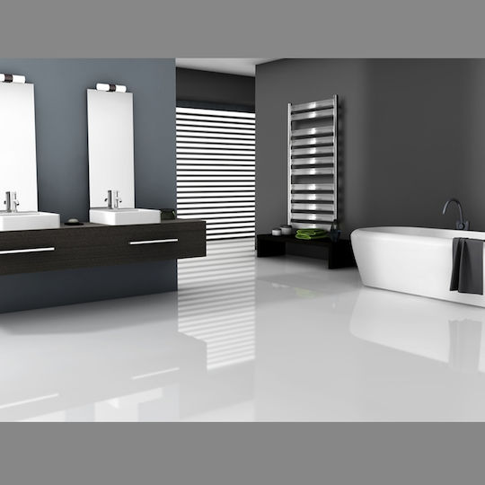 ECD Germany Tharr Electric Towel Rail 600W 95x50cm Silver