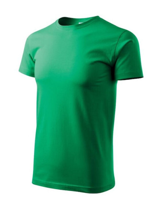 Malfini Basic Bărbătesc Tricou Promotional Mânecă Scurtă în Verde Culore