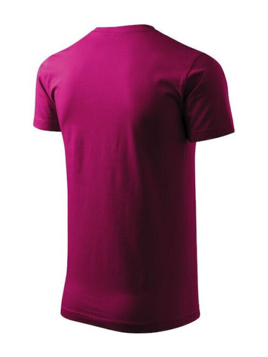 Malfini Basic Men's Short Sleeve Promotional T-Shirt Fuchsia